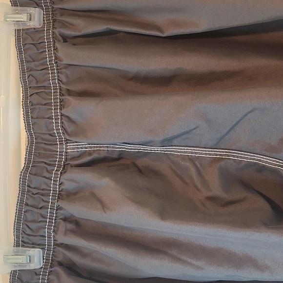 Kanu Surf Board Shorts Gray Swim Beach Cargo Pockets Lined Drawstring Men's L - Picture 7 of 10